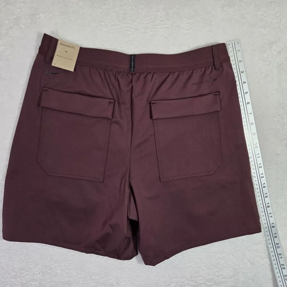 $100 Nike A.P.S Dri-FIT ADV Burgundy Versatile Shorts Mens Large FV8698-652 L